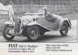 1934 MG PA Midget 17ème au 24 heures du Mans 162 tours Charles Dury et Anne-Cécile Rose Itier