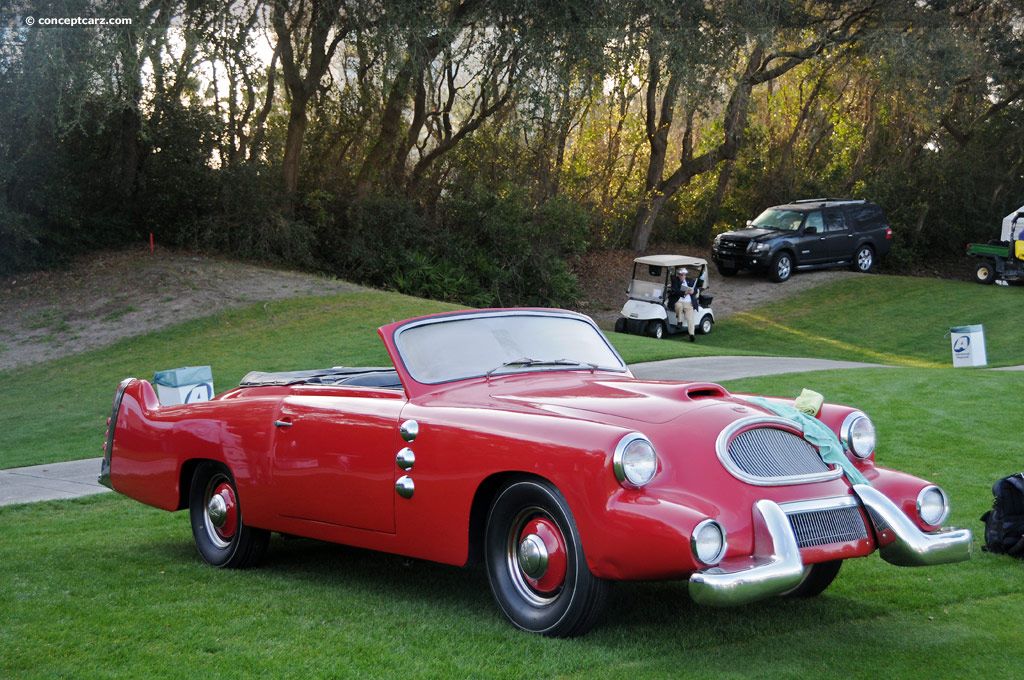 Spohn-Conv-DV 1957 Spohn Convertible Sortie rallye nationale 7