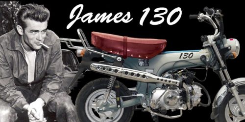 James Dean DAX 125cc JAMES DEAN Homologué route Article rédigé par Daniela DAUDE artiste mobilier avec pièces autos. James Dean ses amours cachés SM, son parcours Un acteur est mort.Une légende est née...