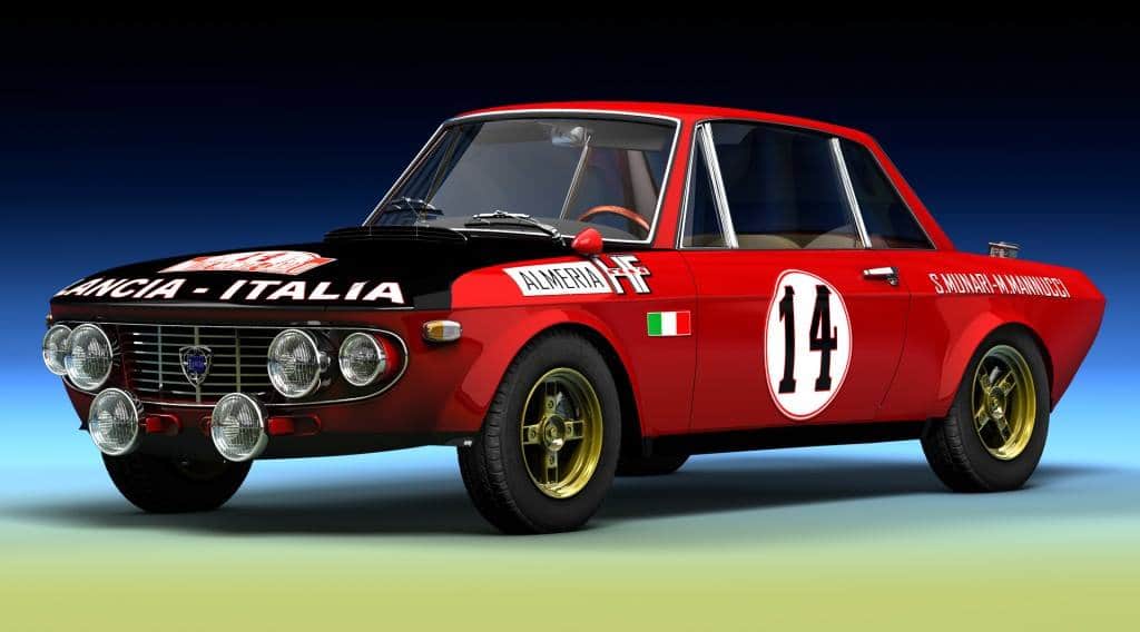 Lancia Fulvia HF Rallye 1972 Rallye des Monts Dome 3e vendredi et samedi d'octobre |Agenda d'événements auto moto en France et Europe de Daniela DAUDE artiste ART automobile et moto