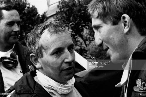 JOCHEN John Surtees, Jochen Rindt, Jack Brabham, Grand Prix of Germany, Nurburgring, Jochen Rindt, Lotus 49 Article rédigé par Daniela DAUDE artiste mobilier avec pièces autos. La vie, la carrière, l'accident mortel à Monza en 1970 de Jochen Rind