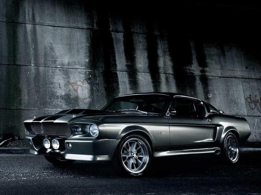 1967 Shelby Cobre Mustang GT500 Traversée de Paris hivernale