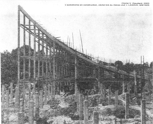 Piloter sa voiture sur Circuit Linas-Montlhéry Construction-de-l-Autodrome