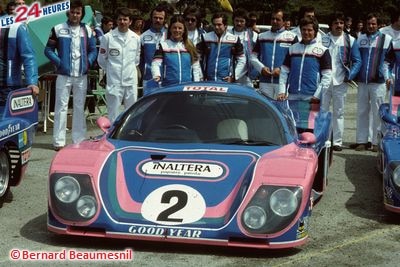 12.06.1977 les 24 H du Mans sur Inaltera GR6 n°2, Moteur Ford Cosworth DFV V8 2993cc, Lombardi / Christine Beckers